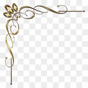 Golden Corner Ornament 1 By Lyotta On Deviantart Qkugjk - Golden Corner Png