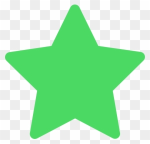 Star Green Favorite Clip Art - Green Star Icon Png