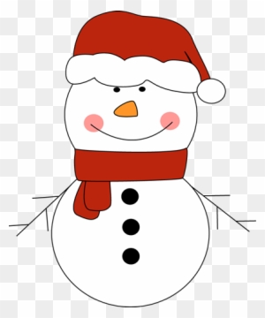 Snowman In Santa Hat Clip Art Free Clipart Images - Snowman With Red Hat