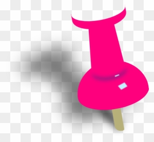 Pink Push Pin Clip Art At Clker Com Vector Clip Art - Pink Push Pin Png
