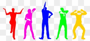 Dance Clip Art - Color People Silhouette Png