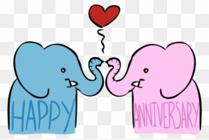 Anniversary Card Image By Iggysaur On Clipart Library - Happy Anniversary Card Transparent