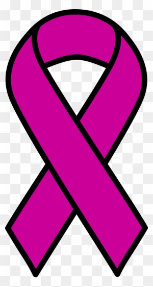 Purple Cancer Ribbon Clip Art - Ovarian Cancer Ribbon