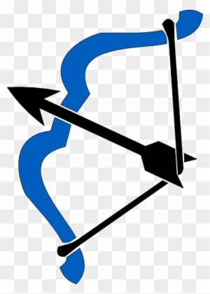 Clip Art Bow And Arrow Bow And Arrow Bow And Arrow - Blue Bow And Arrow Clip Art