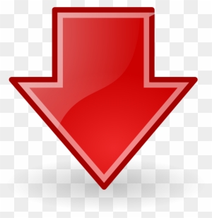 Free Stock Photo - Red Arrow Png Down