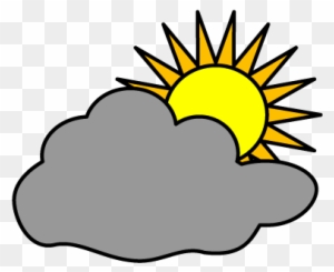 Pretty Cloudy Clip Art Image Gallery Mostly Cloudy - Partly Cloudy Weather Symbol