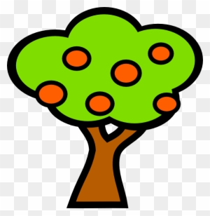 Big Tree Clip Art - Tree With Fruits