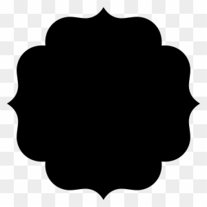 Clipart Fancy Shape - 5 Petal Flower Silhouette