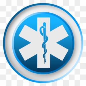 Emergency Medicine Symbol Blue Clipart Image - Ems Star Of Life