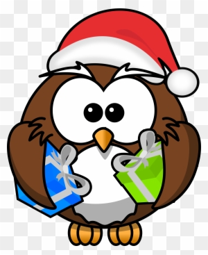 Christmas Cartoon Owls