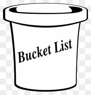 List Clip Art - Bucket List Clipart Black And White