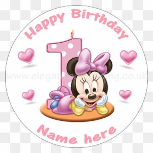 Minnie Mouse Baby Birthday Free Transparent Png Clipart Images