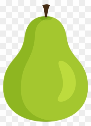 Verde De Dibujos Animados De Pera - Cartoon Pear - Free Transparent PNG