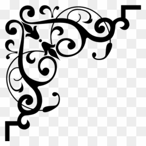 Image Result For Flower Stencils - Islamic Corner Pattern Png