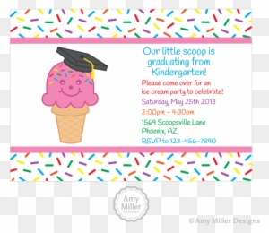 Preschool Or Kindergarten Graduation Diy Printable - Ice Cream Graduation Party