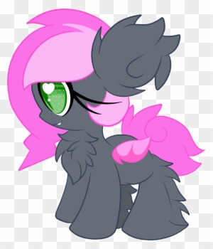 Lorehoshiko Bat Pony Blank Flank Fluffy Heart Eyes Cube Free Transparent Png Clipart Images Download - fluffy heart earrings roblox
