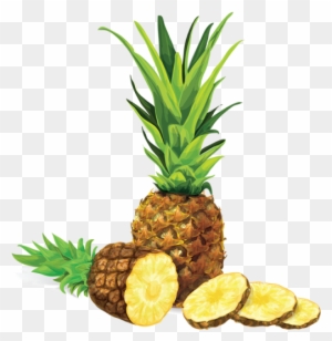 Pineapple Illustration Vector, Pineapple Vector, Pineapple - Pineapple Juice Glass