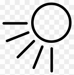 Sunny Day Sun Symbol Comments - Sun Rays Icon