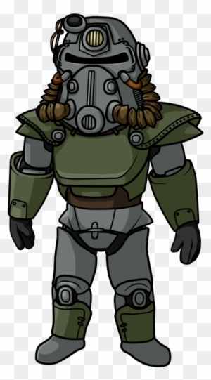 Lineart N Color Training T51b Power Armor By Fallout 4 Power Armor Animated Free Transparent Png Clipart Images Download - fallout power armor roblox