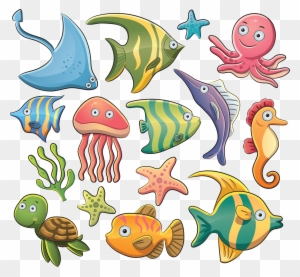 Aquatic Animal Sea Clip Art - Sea Animals