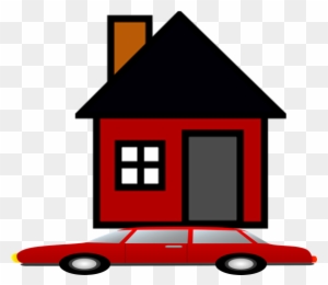 A House Squashing A Car - Png Image Of House
