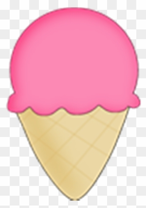 Pink Ice Cream Cone Transparent - Ice Cream Roblox Logo