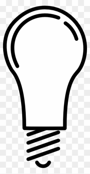 Light Bulb Clipart Black And White, Transparent PNG Clipart Images Free