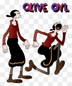 Olive Oyl Popeye Swee'pea Nana Oyl Cartoon - Popeye And Olive - Free