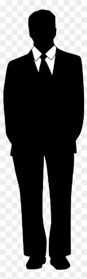 Business Suit Cliparts - Man In Suit Silhouette