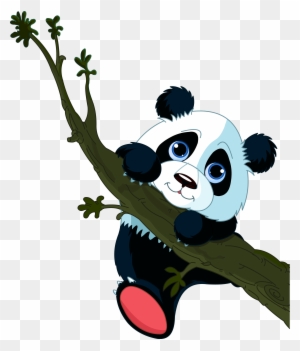 Cute Panda Clipart Giant Panda Bear Clip Art - Oso Panda Dibujo Animado Y  Tiernos - Free Transparent PNG Clipart Images Download