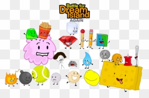 Bfdia Poster By Objectshows0 Battle For Dream Island Characters Free Transparent Png Clipart Images Download