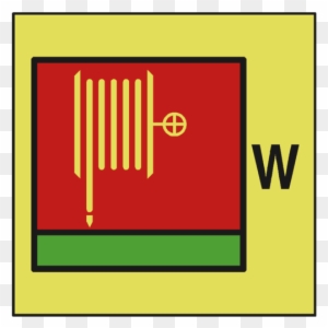 Water Fire Hose & Nozzle Imo Sign - Symbol