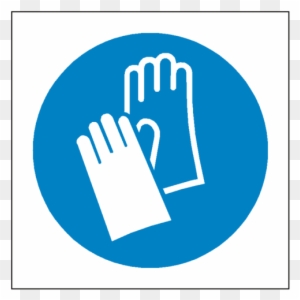 Wear Protective Gloves Symbol Sign - Wear Safety Gloves Sign