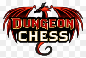 Dungeon Chess Logo Use Over Black - Illustration