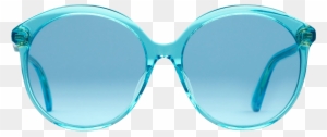Specialized Fit Round-frame Acetate Sunglasses - Light Blue Gucci Glasses