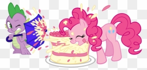 Piggie Pie By Tygerbug - My Little Pony Pinkie Pie Eating Cake
