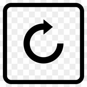 Circular Arrow In A Square Button Comments - Letter T In A Square