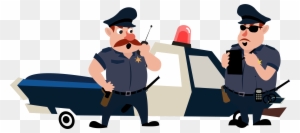 Police Officer Police Car Icon - Police Officer Icon