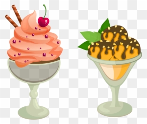 Ice Cream Cone Milkshake Sundae - Happy National Frozen Yogurt Day, With Vanilla