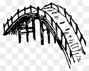 Clipart Wooden Bridge - Bamboo Bridge Simple Drawing Clipart Wooden Bridge - Bamboo Bridge Simple Drawing
