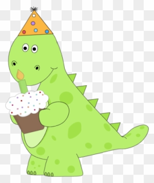 Dinosaur Birthday Cliparts - Dinosaur With Party Hat