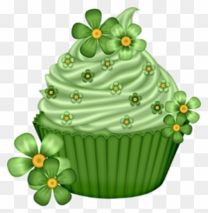 Tube St Patrick - Happy Birthday Cupcake Clipart