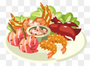 Clipart Seafood Plate - Seafood Platter Clipart - Free Transparent PNG ...