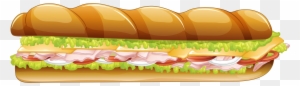 Sandwich Clipart Vector - Long Sandwich Png