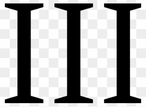 Roman Numeral 3 Svg - Free Transparent PNG Clipart Images Download