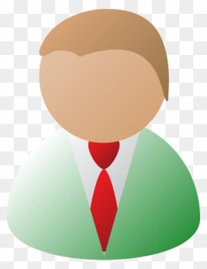 Man Computer, Icon, User, Outline, Symbol, People, - Business Person Clipart