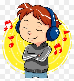 Music Listening Clip Art - Listen To Music Clipart