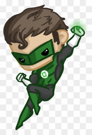 Lantern Clipart Baby Green - Cute Green Lantern Drawing