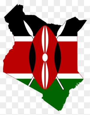 Kenya - Flag Map Of Kenya