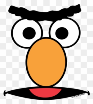 Ernie Face Template - Sesame Street Face Templates